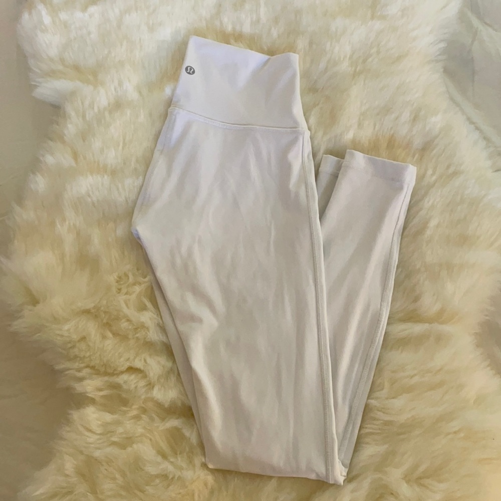White Lulu Lemon Leggings